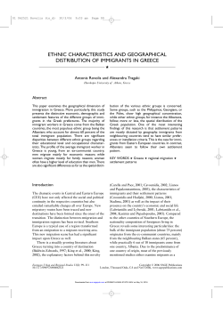 ethnic characteristics and geographical distribution of