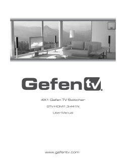 4X1 Gefen TV Switcher - L-com