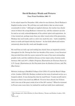 David Hockney: Words and Pictures
