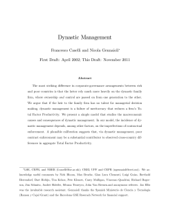 Dynastic Management