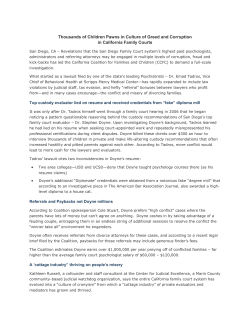 Thousands of Children Pawns in Culture of Greed