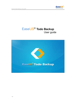 EaseUS&reg; - EaseUS Todo Backup