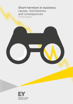 Short-termism in business: causes, mechanisms and