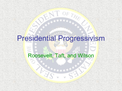 Presidential Progressivism