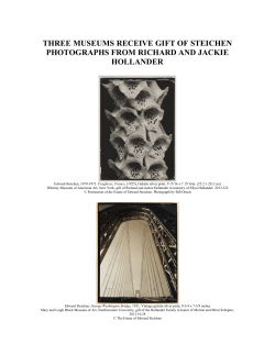 three museums receive gift of steichen photographs from