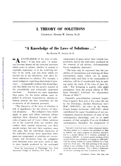 i. theory of solutions
