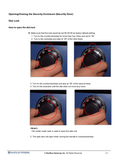 Dial Lock - Hyosung Americas