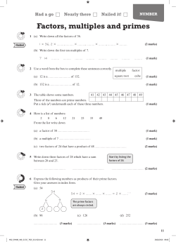 Mathematics Foundation Workbook