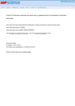 Control of thickness uniformity and grain size in