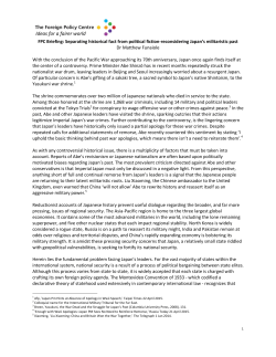 the article - Foreign Policy Centre