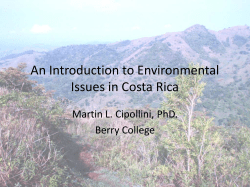An Introduction to Environmental Issues in Costa Rica
