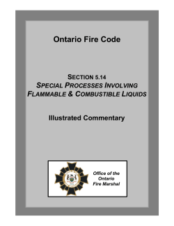 Special Processes Involving Flammable and Combustible Liquids