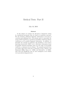 Medical Tests: Part II