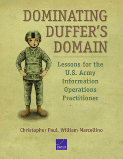 Dominating Duffer`s Domain