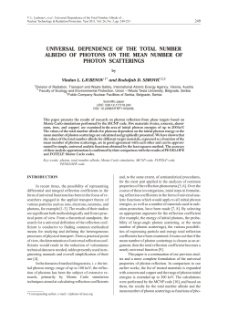 uni ver sal de pend ence of the to tal num ber albedo of
