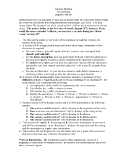 (PreDP) Summer Assignment - Winter Springs High School