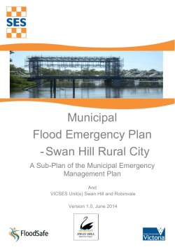 Flood Emergency Plan - Victoria State Emergency Service