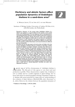 Herbivory and abiotic factors affect population dynamics of