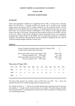 darwin tropical diagnostic statement