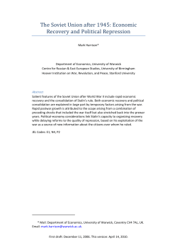 The Soviet Union after 1945: Economic