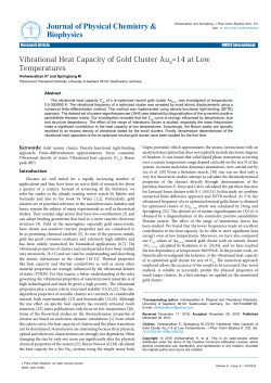 Vibrational Heat Capacity of Gold Cluster AuN=14 at Low