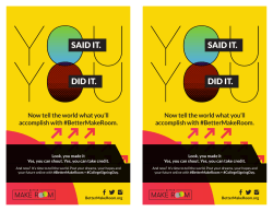 SAID IT. DID IT. SAID IT. DID IT.