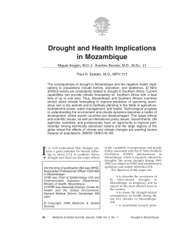 Drought and Health Implications in Mozambique