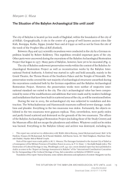 Maryam U. Musa The Situation of the Babylon