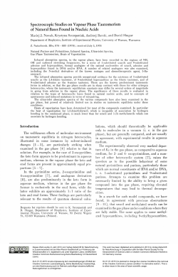 Spectroscopic Studies on Vapour Phase Tautomerism of Natural