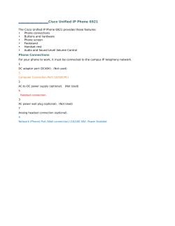 Cisco Unified IP Phone 6921