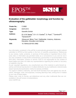 Evaluation of the gallbladder morphology and function by
