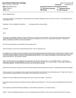 All comments - Iowa Nutrient Reduction Strategy