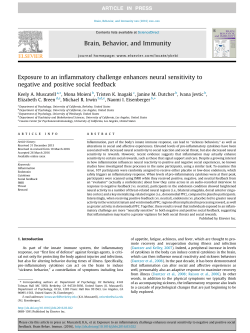 Muscatell(in press)Brain, Behavior, Immunity