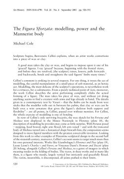 The Figura Sforzata: modelling, power and the