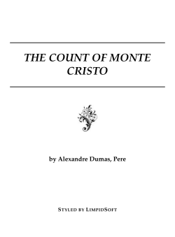 the count of monte cristo