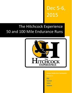 The Hitchcock Experience 50 and 100 Mile