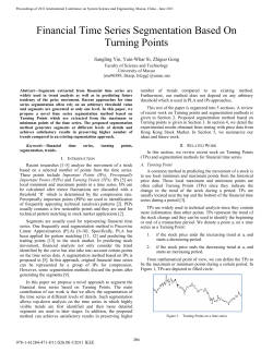 Financial Time Series Segmentation Based On Turning Points