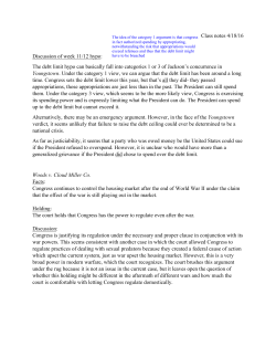 Class notes 4/18/16 Discussion of week 11/12 hypo