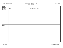Unit 4 - Biomes - Galena Park ISD