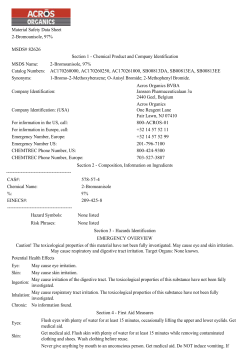 Material Safety Data Sheet 2-Bromoanisole, 97% MSDS# 82626