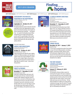 our PDF Form - Dallas Children`s Theater