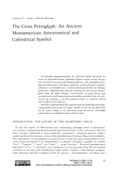 The Cross Petroglyph: An Ancient Mesoamerican