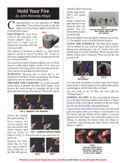 Hold Your Fire by John Kennedy Magic