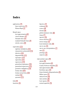 applications, 75 linear regression, 75 Wiener