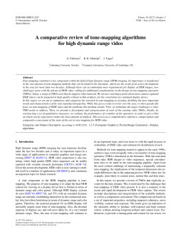 A comparative review of tone-mapping algorithms for high dynamic