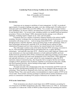 Considering Waste-to-Energy Facilities in the