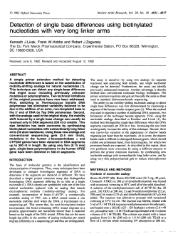 Detection of single base differences using biotinylated nucleotides