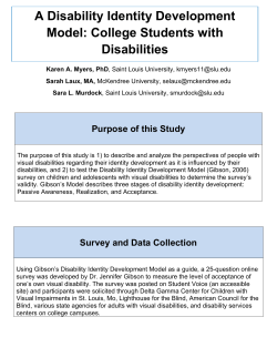 A Disability Identity Development Model: College Students