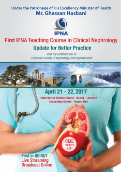 First IPNA Teaching Course in Clinical Nephrology