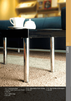 11-1 Furniture Feet 11-2 Table Legs 11